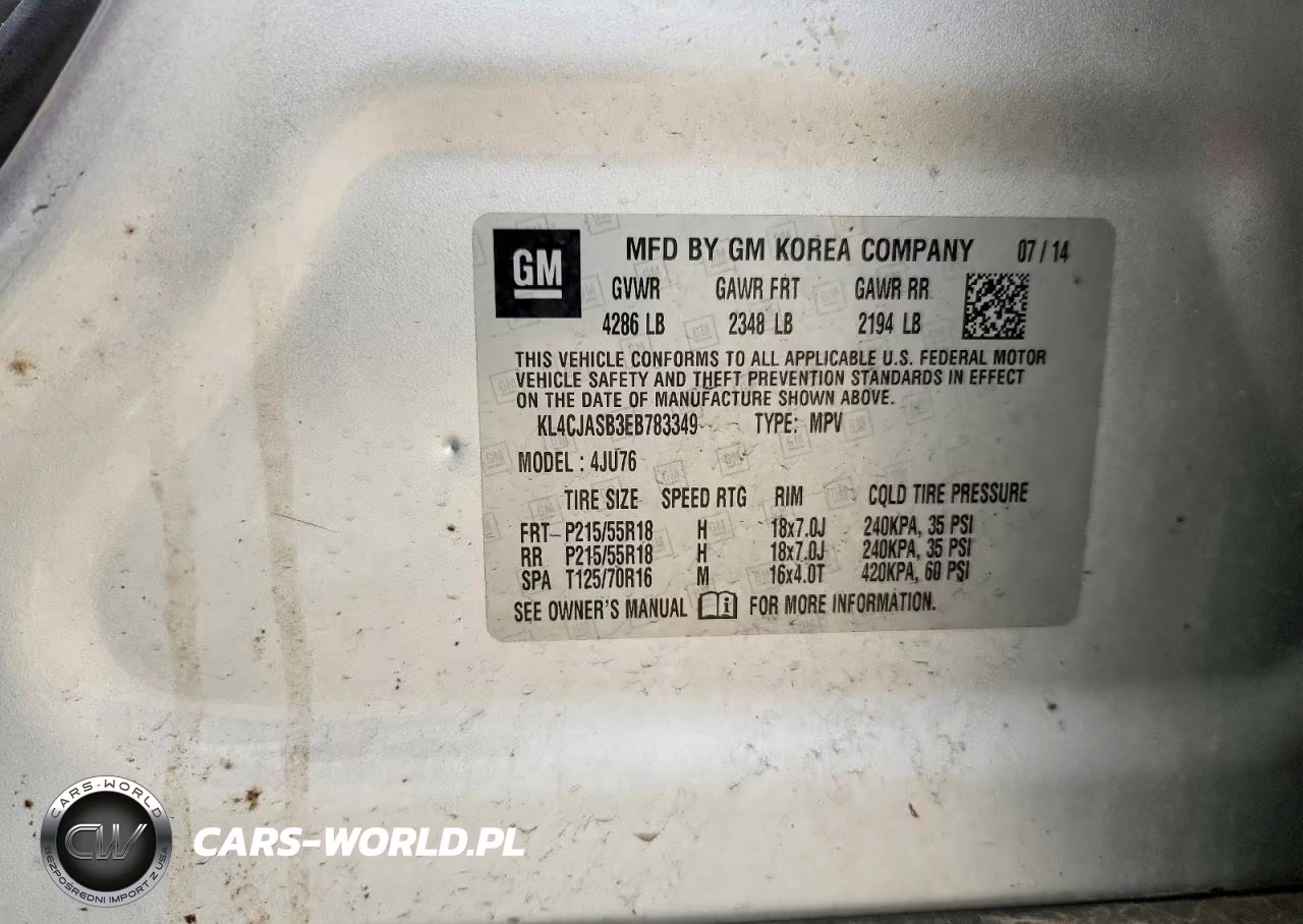2014 Buick Encore VIN:KL4CJASB3EB783349 - 13