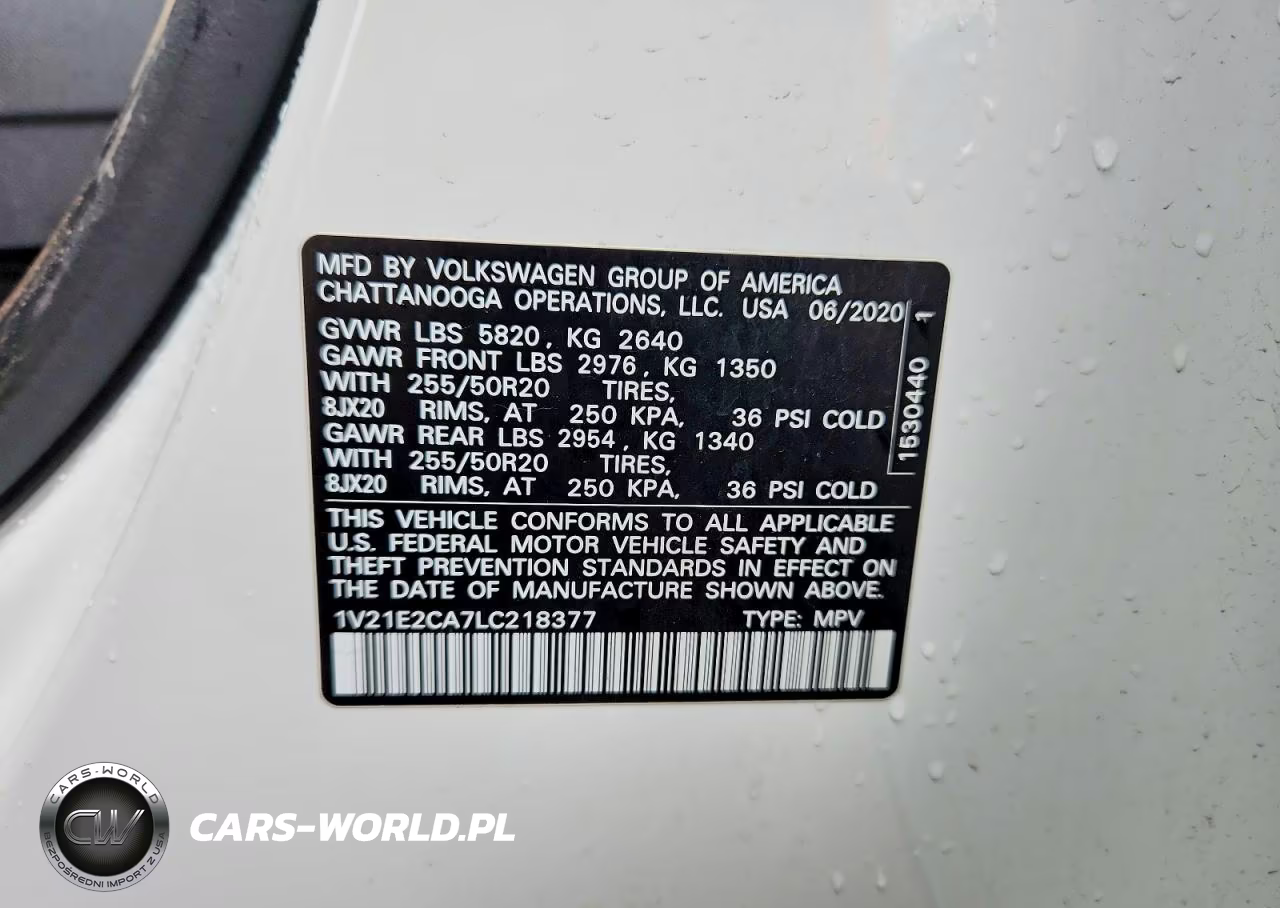 2020 Volkswagen Atlas Cross Sport Se VIN:1V21E2CA7LC218377 - 13