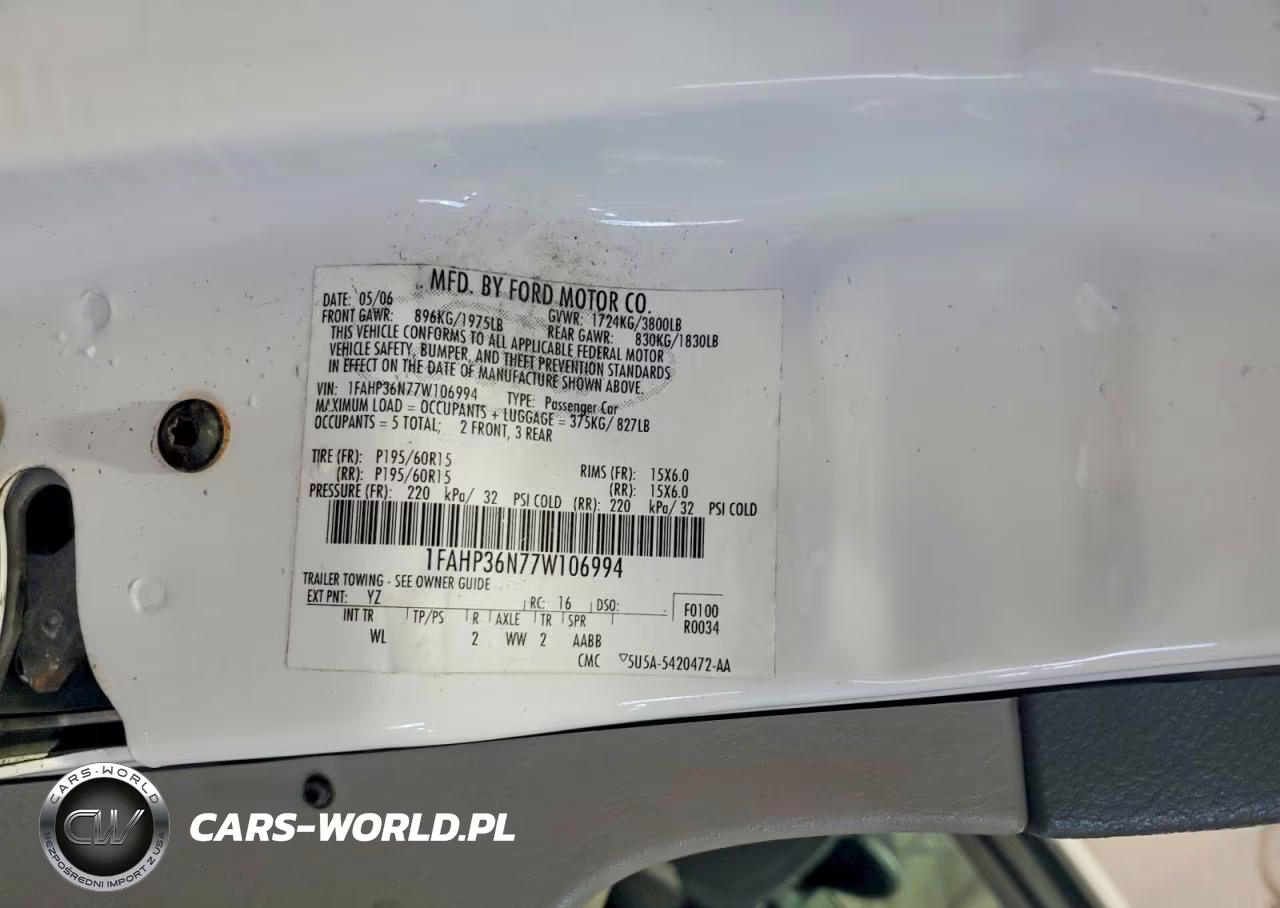 2007 Ford Focus Zxw VIN:1FAHP36N77W106994 - 13