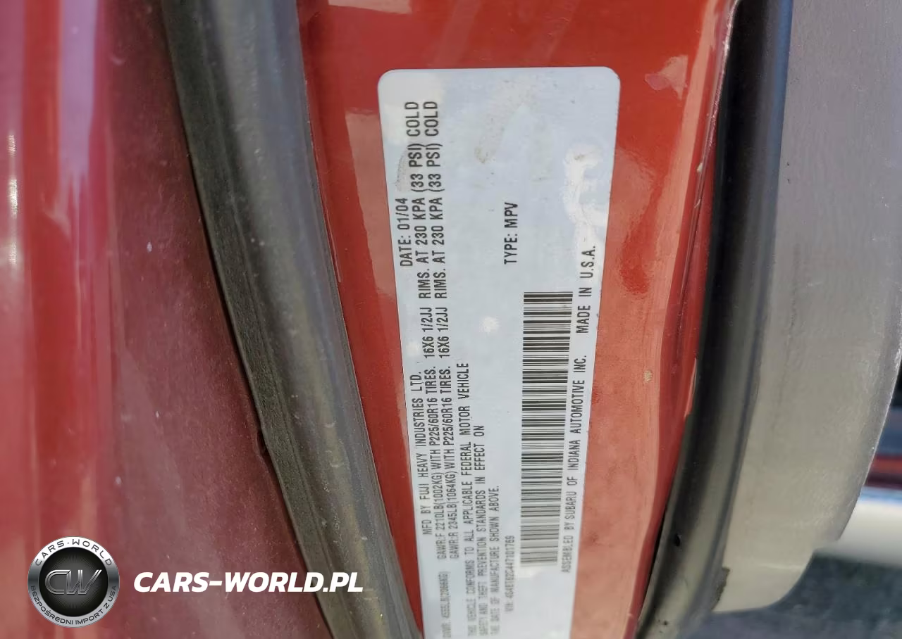 2004 Subaru Baja Sport VIN:4S4BT62C447101769 - 12