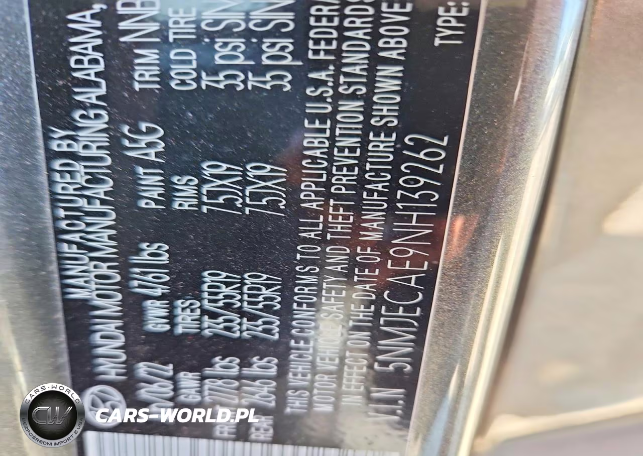 2022 Hyundai Tucson Limited VIN:5NMJECAE9NH139262 - 14