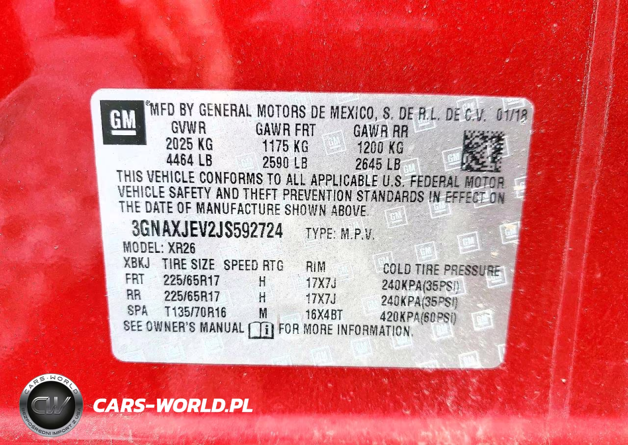 2018 Chevrolet Equinox Lt VIN:3GNAXJEV2JS592724 - 14