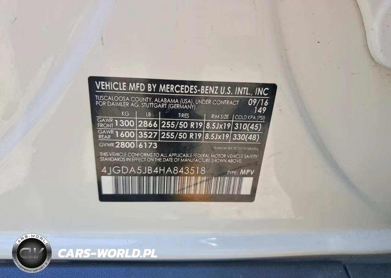 2017 Mercedes-Benz Gle 350 VIN:4JGDA5JB4HA843518 - 13