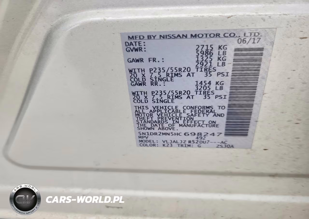 2017 Nissan Pathfinder Platinum VIN:5N1DR2MN5HC698247 - 13