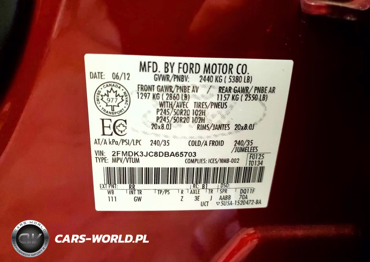 2013 Ford Edge Sel VIN:2FMDK3JC8DBA65703 - 13