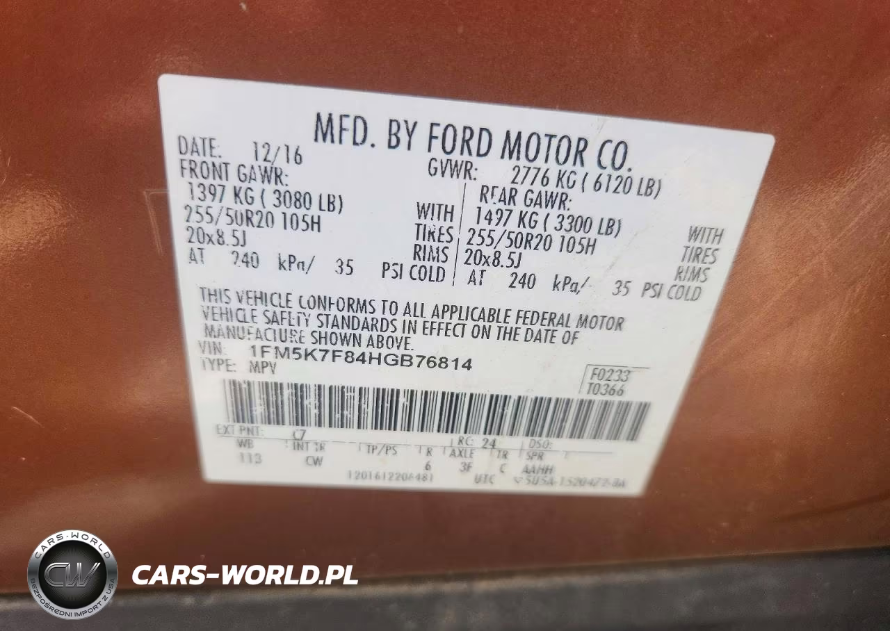 2017 Ford Explorer Limited VIN:1FM5K7F84HGB76814 - 13