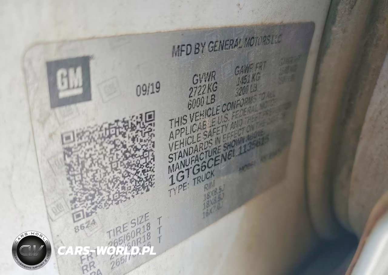 2020 GMC Canyon At4 Crew Cab 4Wd VIN:1GTG6CEN6L1135615 - 12