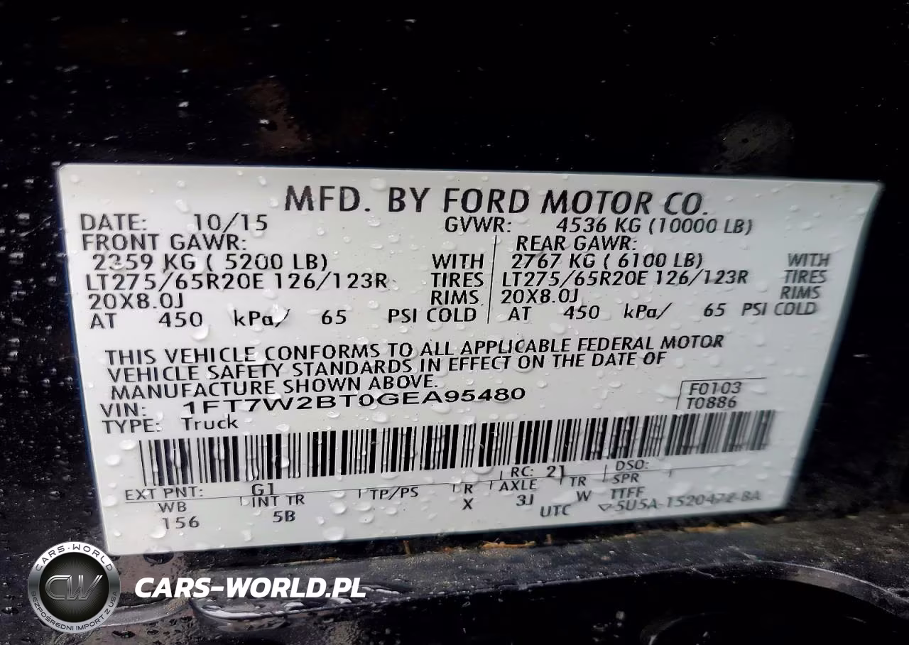 2016 Ford F250 Super Duty VIN:1FT7W2BT0GEA95480 - 13
