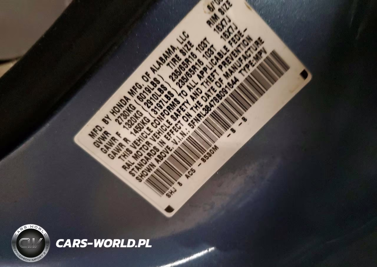 2008 Honda Odyssey Ex VIN:5FNRL38478B091644 - 12