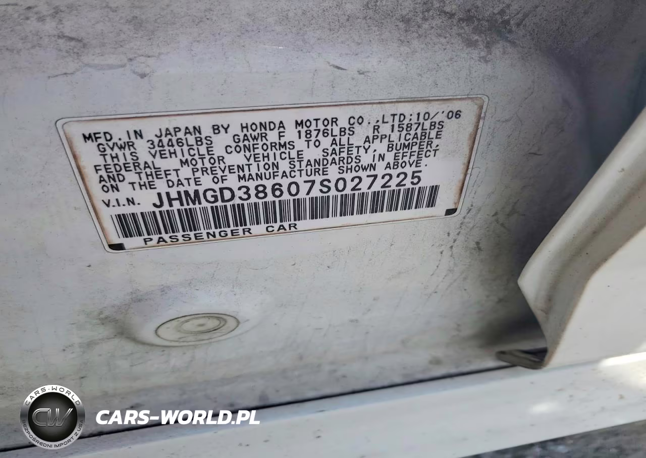 2007 Honda Fit S VIN:JHMGD38607S027225 - 14