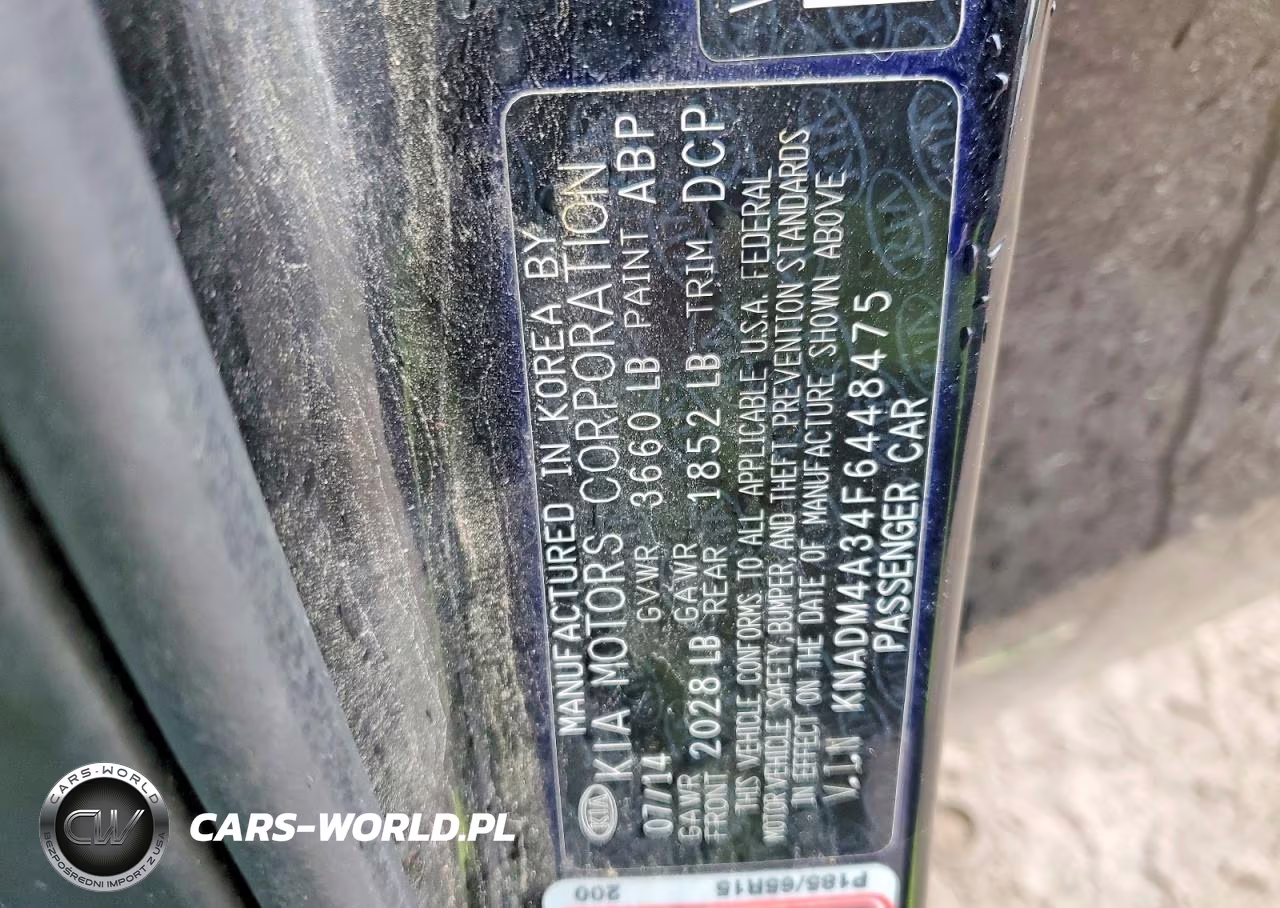 2015 Kia Rio Lx VIN:KNADM4A34F6448475 - 12