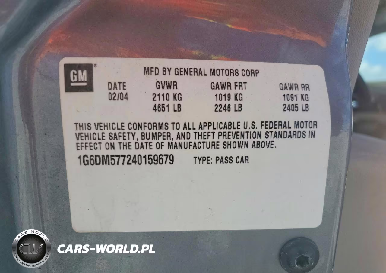 2004 Cadillac Cts VIN:1G6DM577240159679 - 12