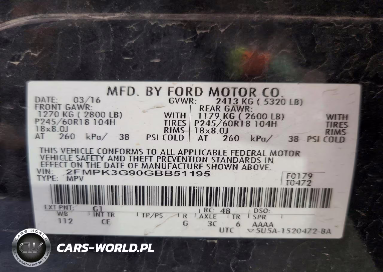 2016 Ford Edge Se VIN:2FMPK3G90GBB51195 - 12