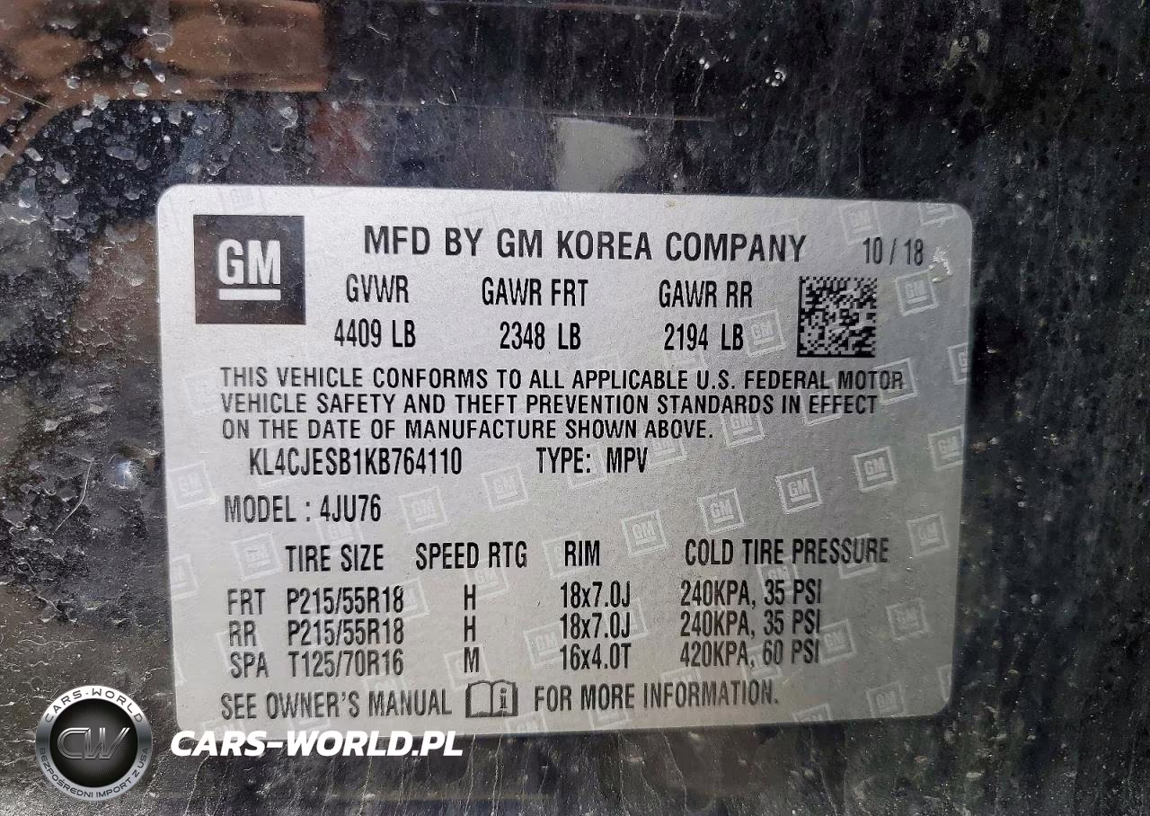 2019 Buick Encore Preferred VIN:KL4CJESB1KB764110 - 14