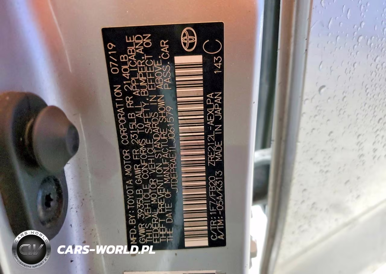 2020 Toyota Corolla Le VIN:JTDEPRAE1LJ061579 - 12