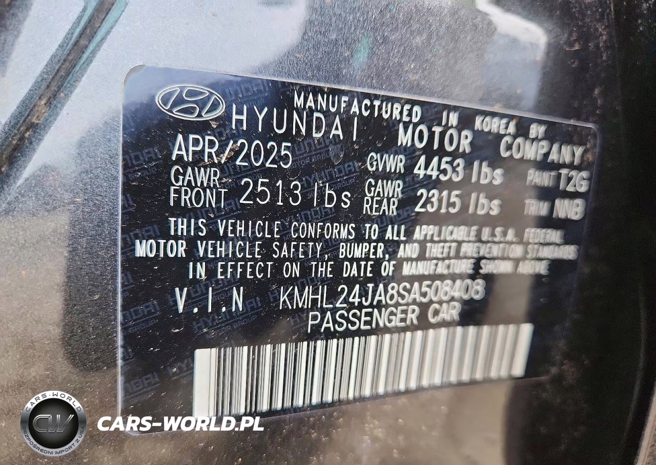 2025 Hyundai Sonata Se VIN:KMHL24JA8SA508408 - 12