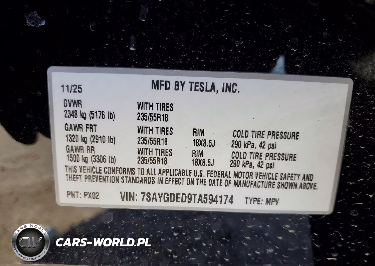 2026 Tesla Model Y VIN:7SAYGDED9TA594174 - 14