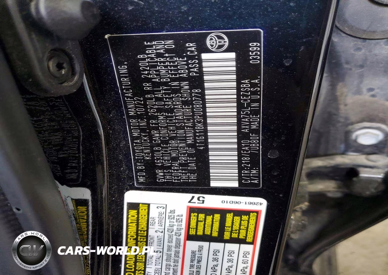 2023 Toyota Camry Se VIN:4T1G11BK3PU080778 - 13