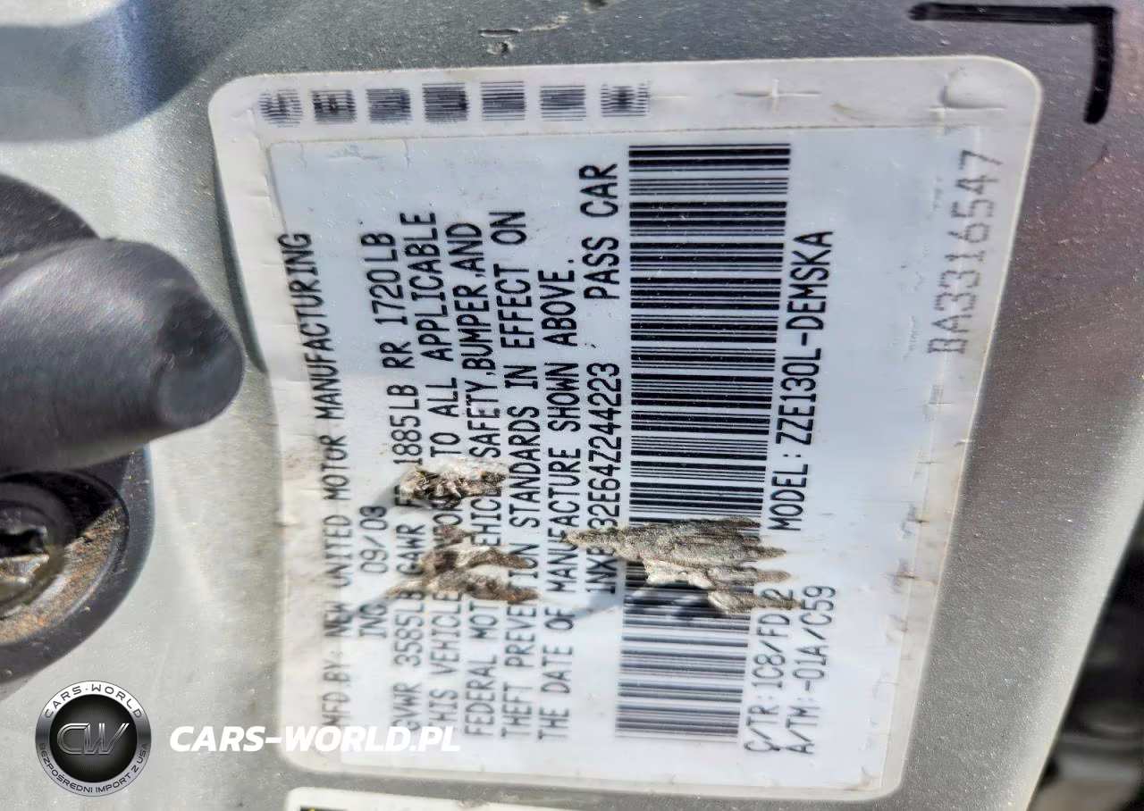 2004 Toyota Corolla S VIN:1NXBR32E64Z244223 - 12