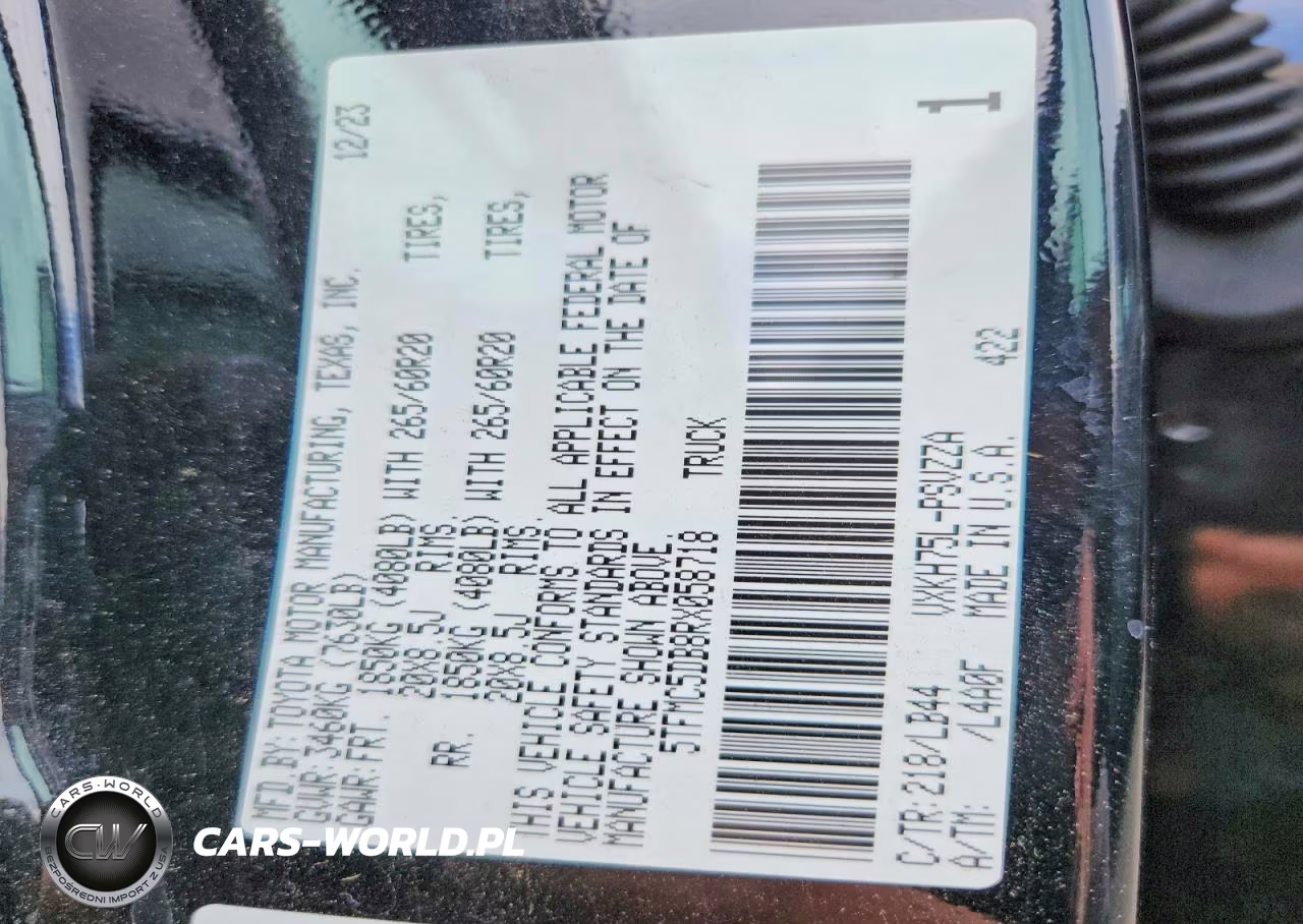 2024 Toyota Tundra 1794 Edition Hv VIN:5TFMC5DB8RX058718 - 12