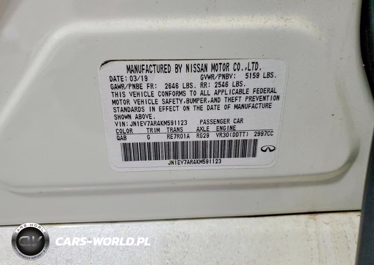 2019 Infiniti Q50 3.0T Luxe VIN:JN1EV7AR4KM591123 - 12