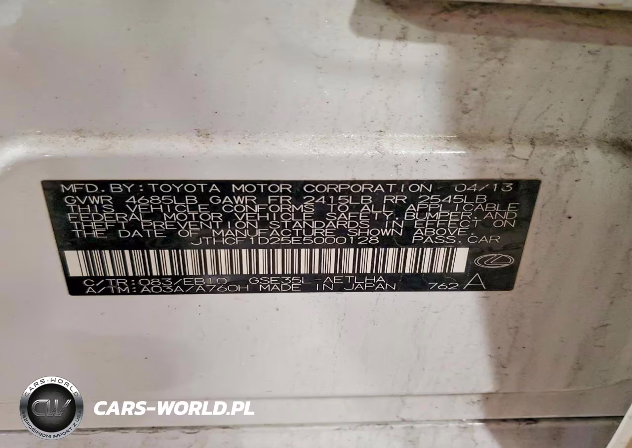 2014 Lexus Is 250 VIN:JTHCF1D25E5000128 - 13