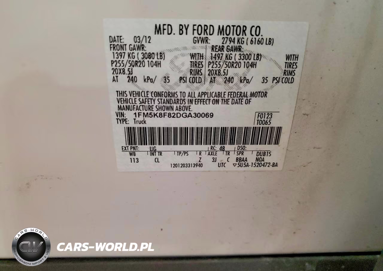 2013 Ford Explorer Limited VIN:1FM5K8F82DGA30069 - 13