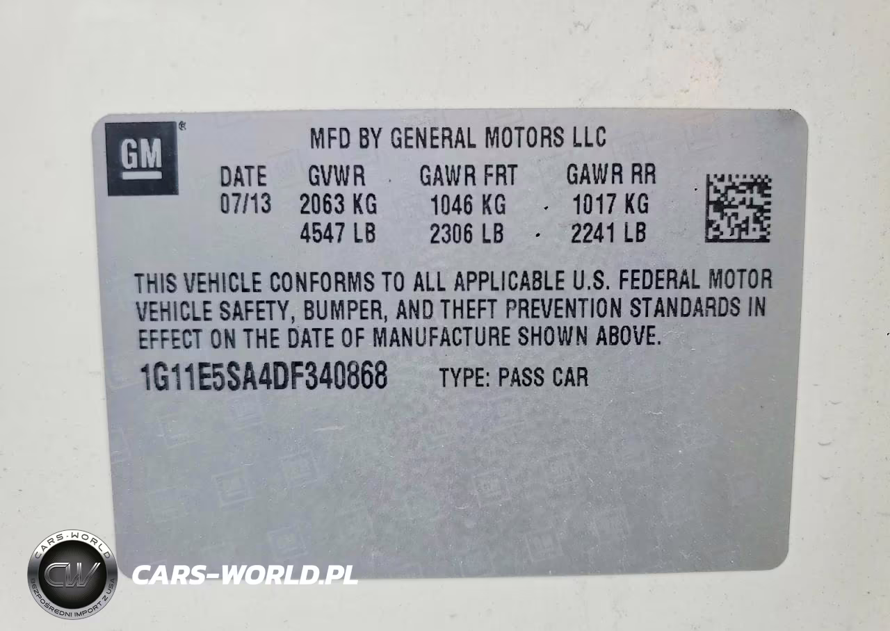 2013 Chevrolet Malibu 2Lt VIN:1G11E5SA4DF340868 - 12