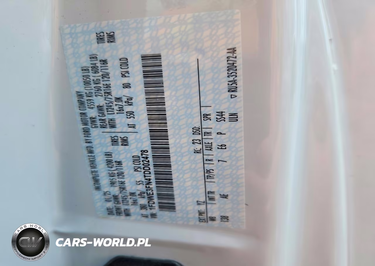 2026 Ford Econoline E350 Super Duty Cutaway Van VIN:1FDWE3FN4TDD02478 - 12