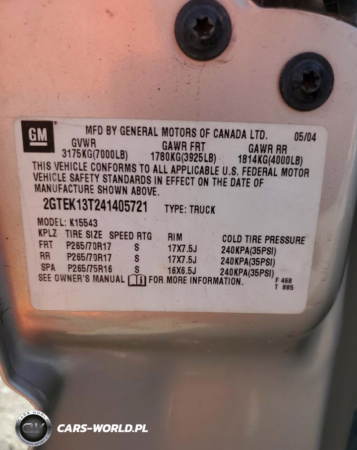 GMC NEW SIERRA VIN:2GTEK13T241405721 - 12