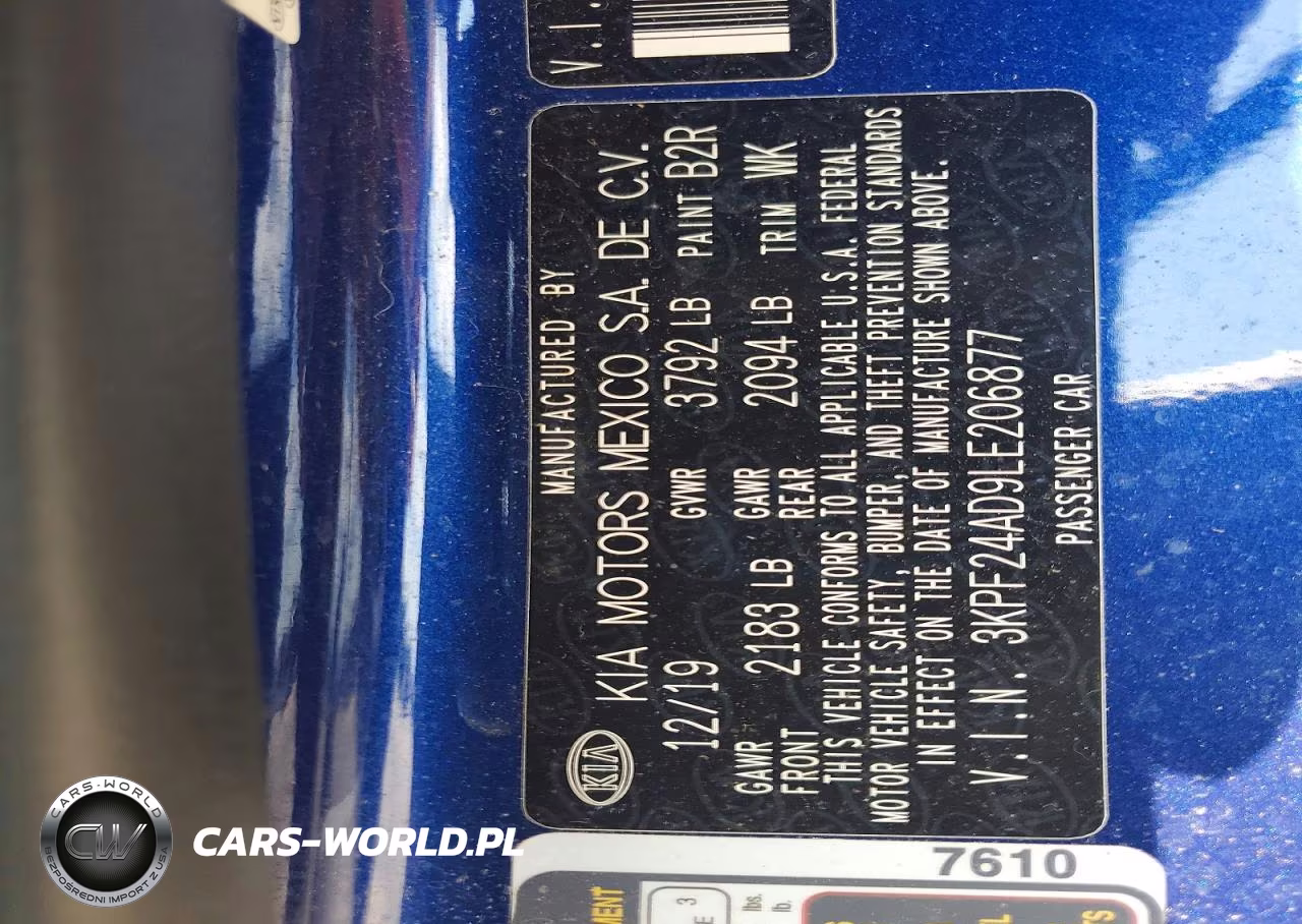 2020 Kia Forte Lxs VIN:3KPF24AD9LE206877 - 12