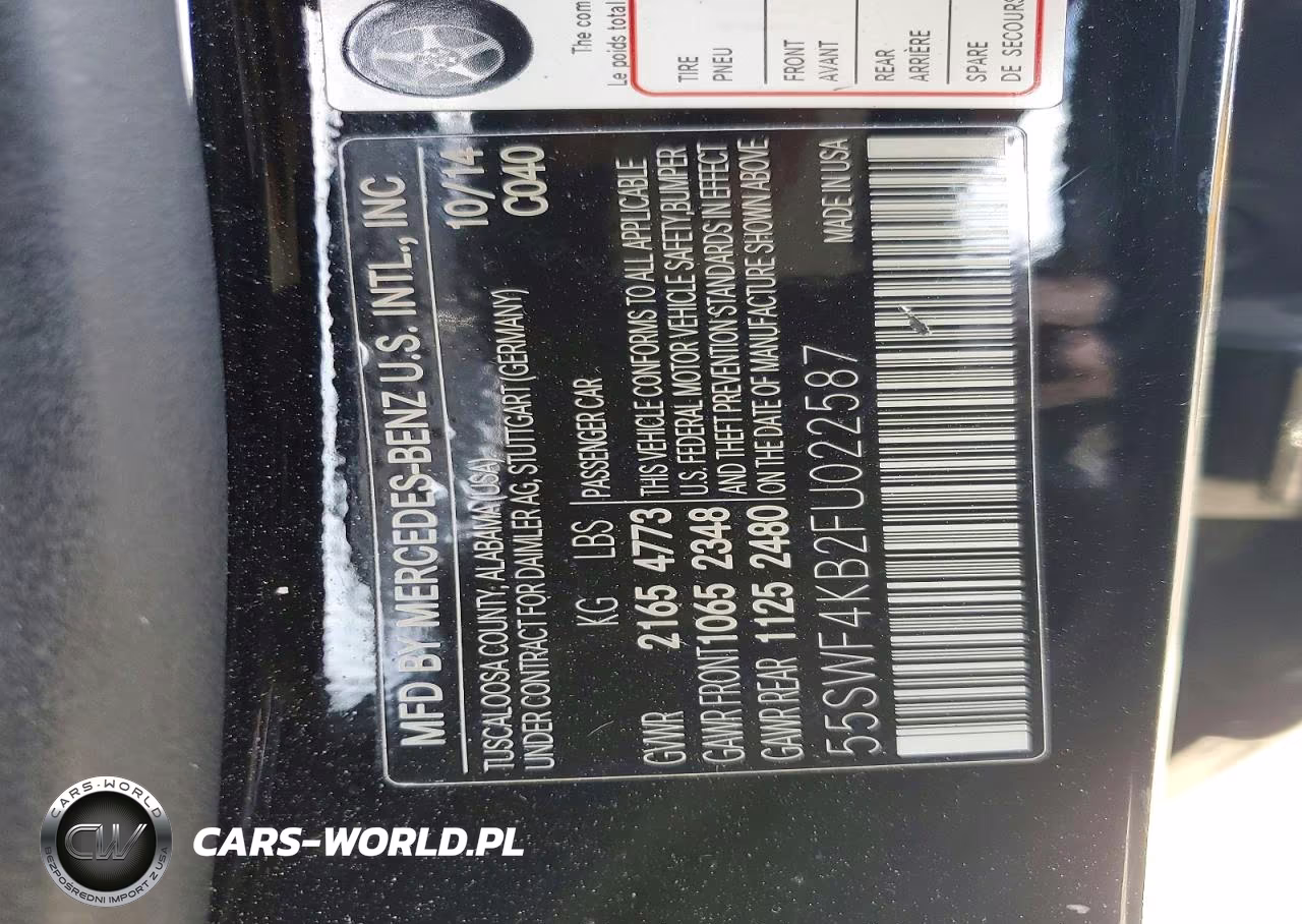 2015 Mercedes-Benz C 300 4Matic VIN:55SWF4KB2FU022587 - 13
