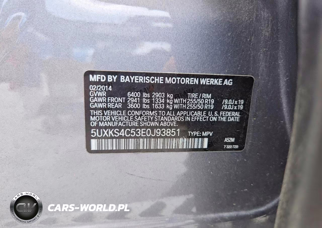 2014 BMW X5 xDrive35D VIN:5UXKS4C53E0J93851 - 12