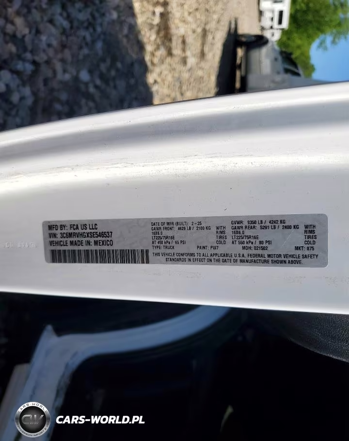 2025 Ram Promaster 3500 3500 High VIN:3C6MRVHGXSE546537 - 13