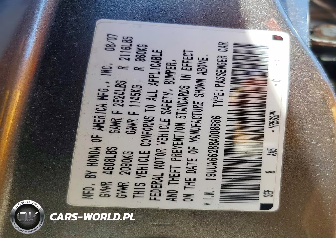 2008 Acura Tl VIN:19UUA66288A008686 - 13