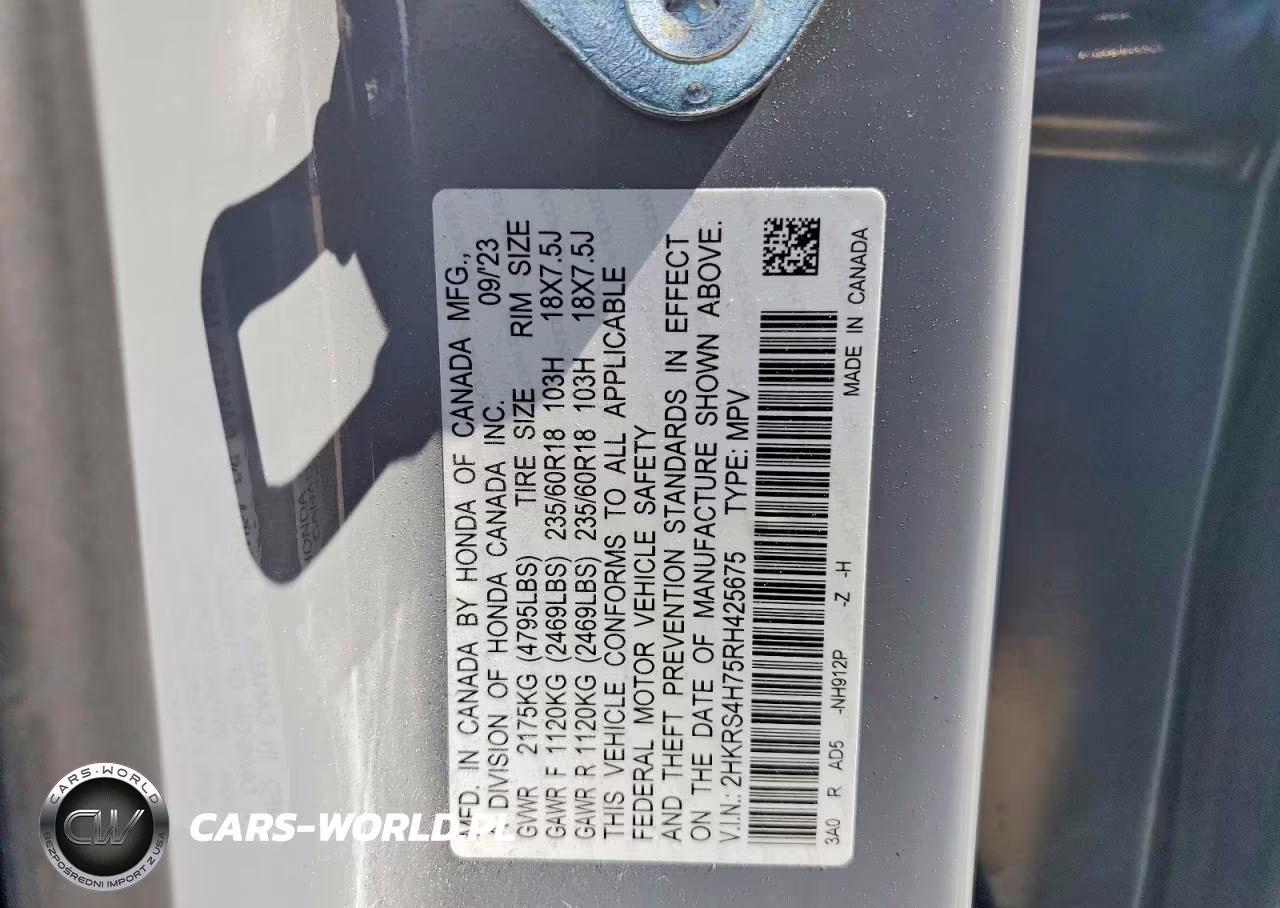 2024 Honda Cr-V Exl VIN:2HKRS4H75RH425675 - 13