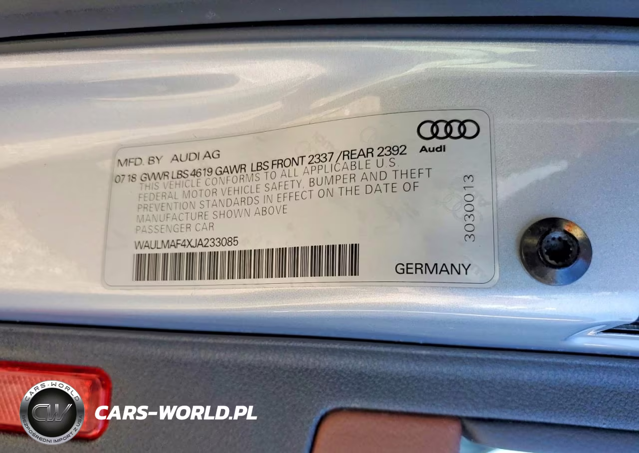 2018 Audi A4 Premium Plus VIN:WAULMAF4XJA233085 - 13