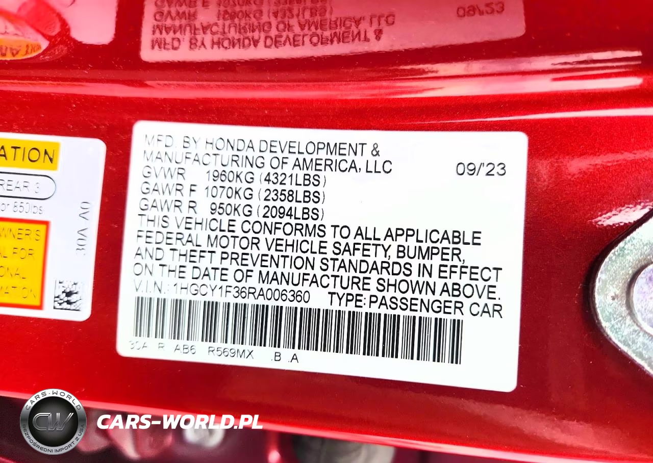 2024 Honda Accord Ex VIN:1HGCY1F36RA006360 - 12