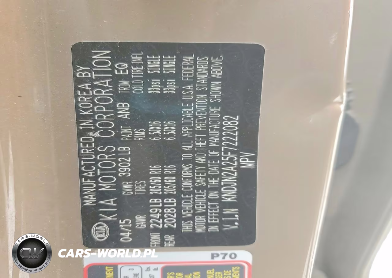 2015 Kia Soul Base VIN:KNDJN2A25F7222082 - 12