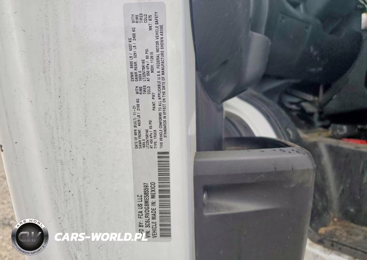 2021 Ram Promaster 2500 2500 High VIN:3C6LRVDG8ME585597 - 14