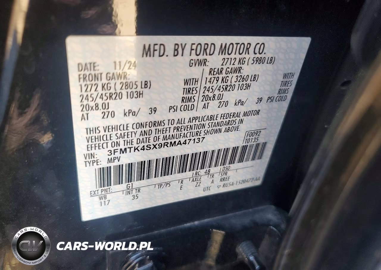 2024 Ford Mustang Mach-E Gt VIN:3FMTK4SX9RMA47137 - 12