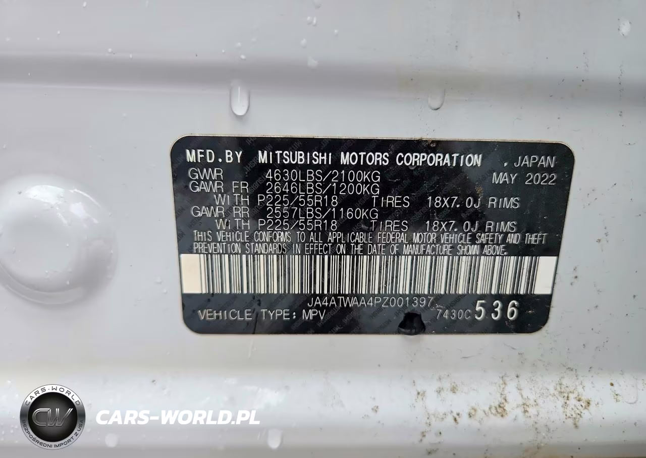 2023 Mitsubishi Eclipse Cross Se VIN:JA4ATWAA4PZ001397 - 14