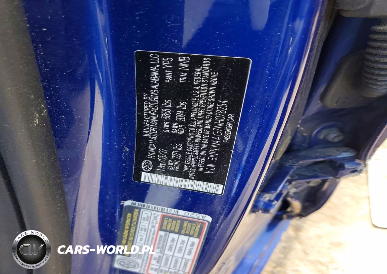 2022 Hyundai Elantra Sel VIN:5NPLN4AG7NH078254 - 12