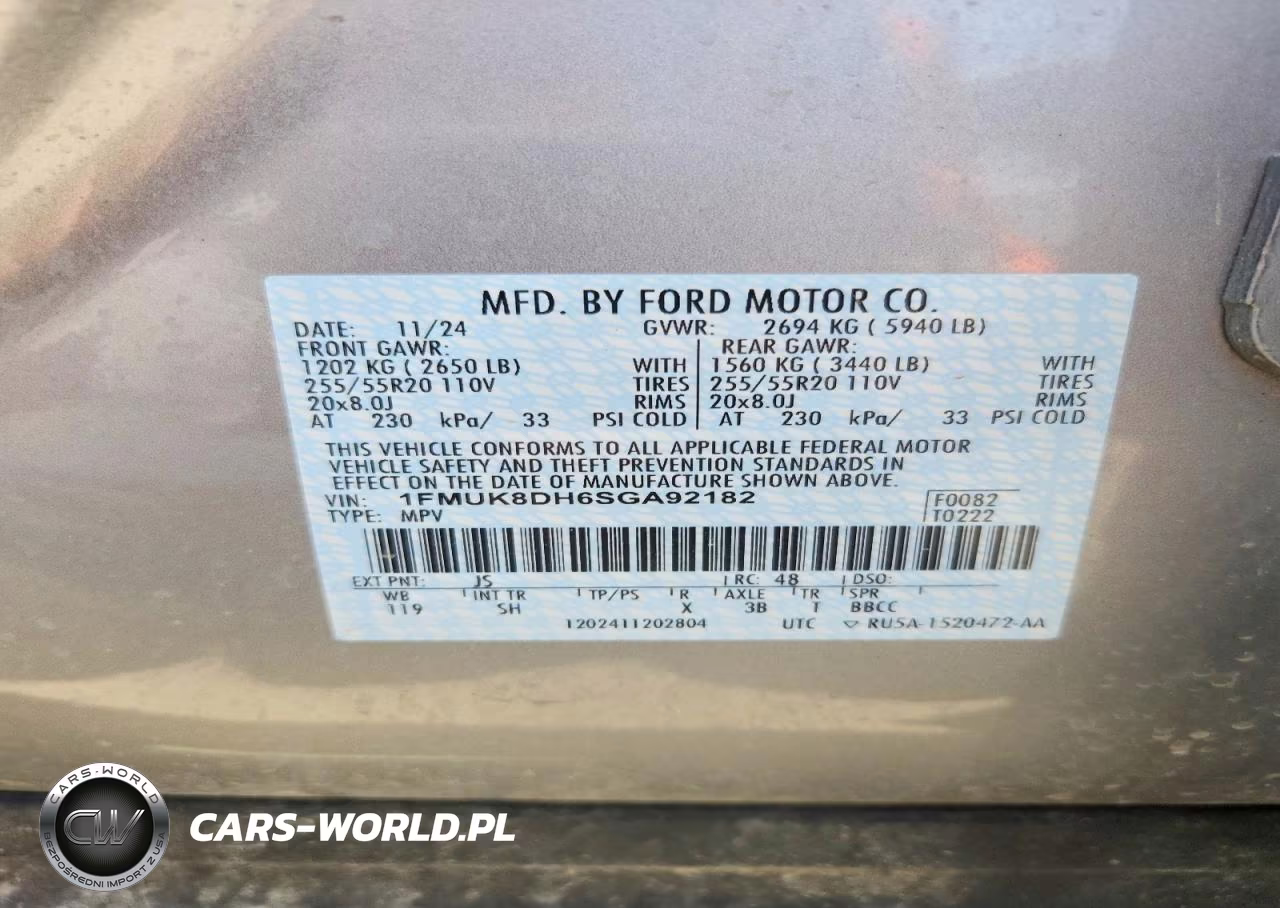 2025 Ford Explorer Active VIN:1FMUK8DH6SGA92182 - 13