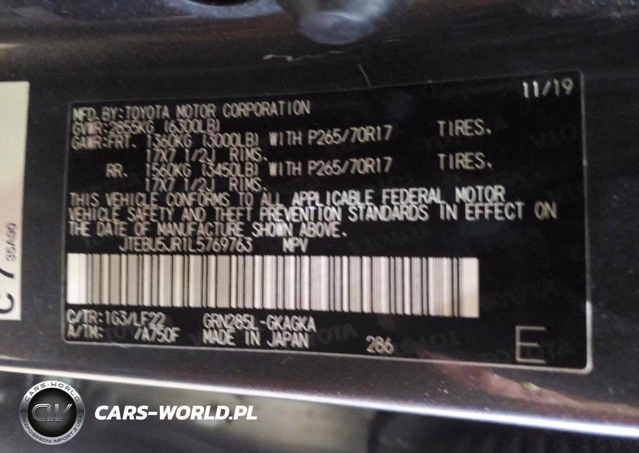 2020 Toyota 4Runner Trd Pro VIN:JTEBU5JR1L5769763 - 13