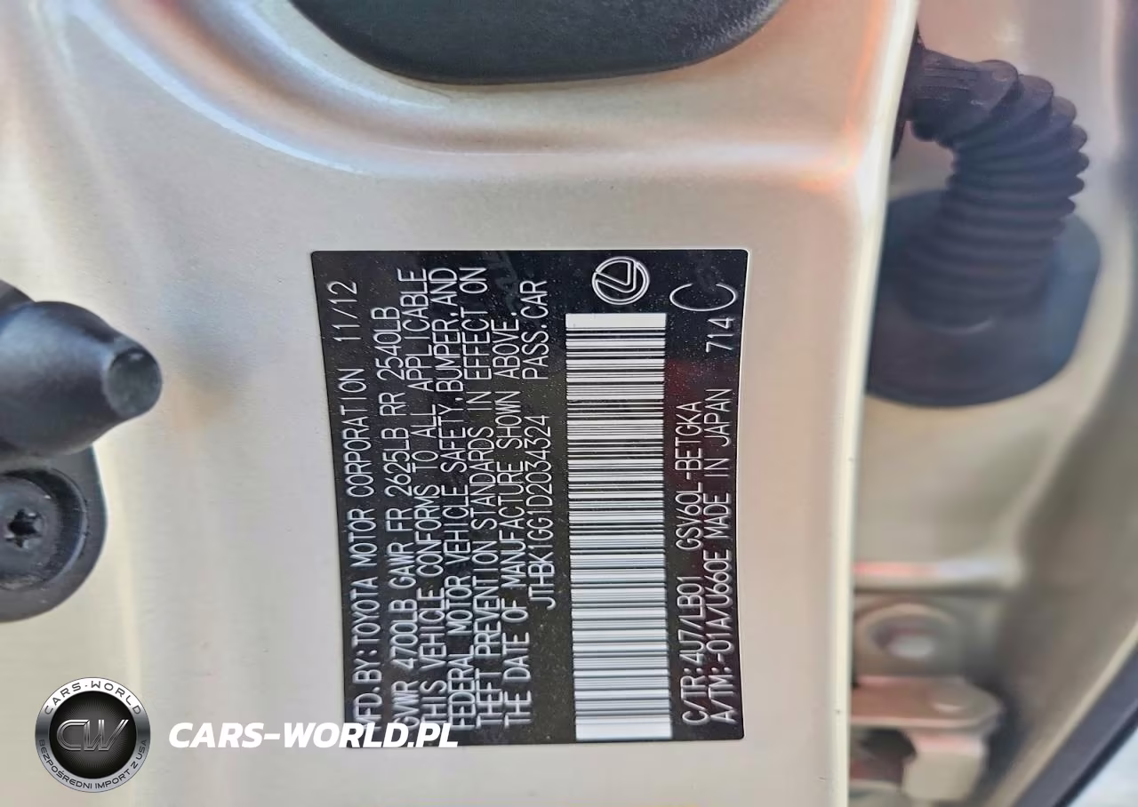 2013 Lexus Es 350 VIN:JTHBK1GG1D2034324 - 12