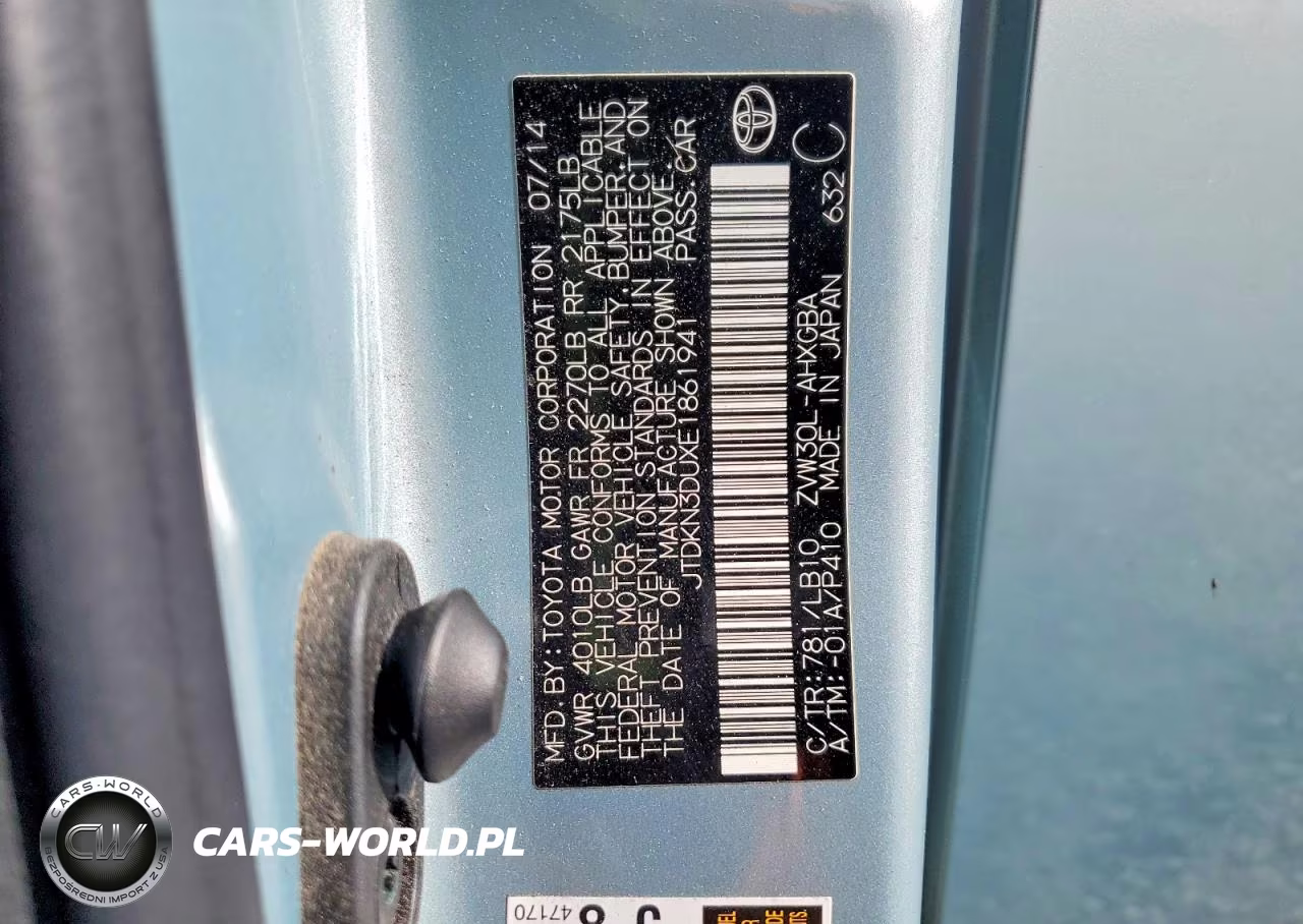 2014 Toyota Prius Four VIN:JTDKN3DUXE1861941 - 12