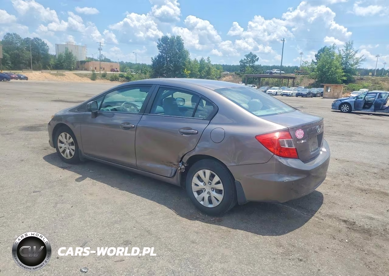 2012 Honda Civic Lx VIN:19XFB2F51CE074378 - 2