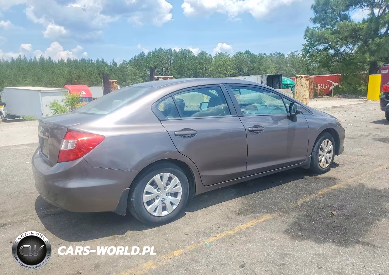 2012 Honda Civic Lx VIN:19XFB2F51CE074378 - 3