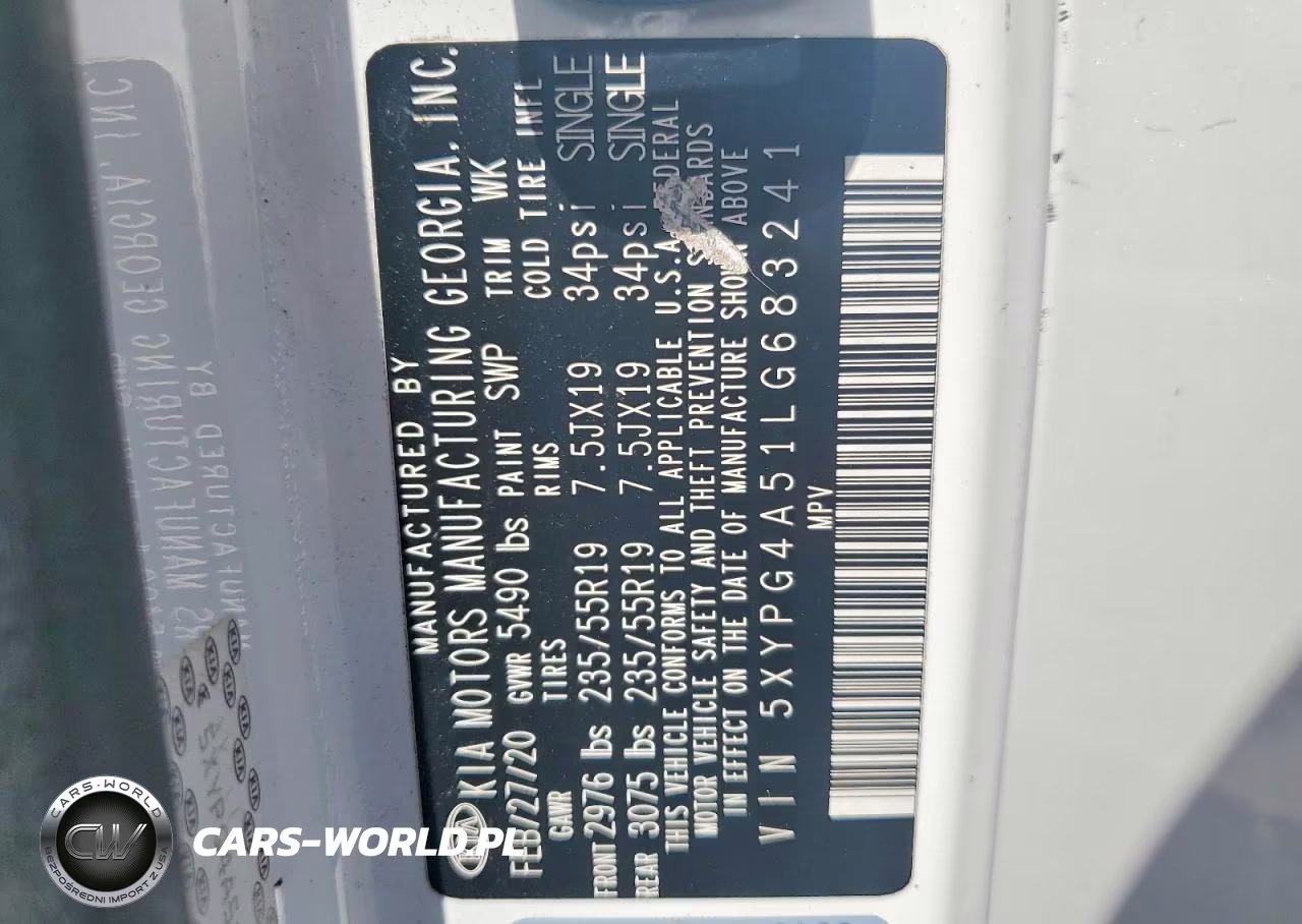 2020 Kia Sorento S VIN:5XYPG4A51LG683241 - 13